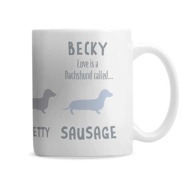 Modal Additional Images for Personalised Dachshund Dog Breed Mug