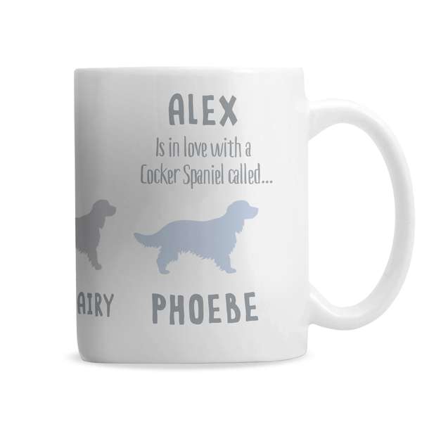 Modal Additional Images for Personalised Cocker Spaniel Dog Breed Mug