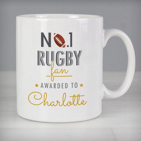 Modal Additional Images for Personalised No.1 Rugby Fan Mug