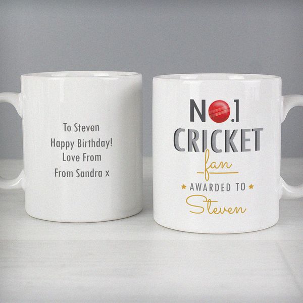 Modal Additional Images for Personalised No.1 Cricket Fan Mug