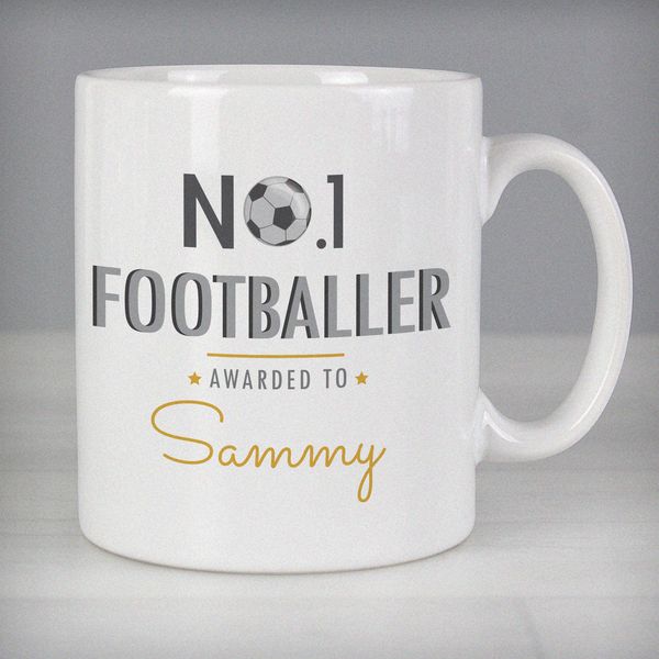 (image for) Personalised No.1 Footballer Mug