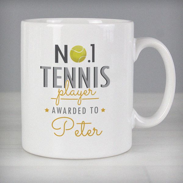 (image for) Personalised No.1 Tennis Player Mug