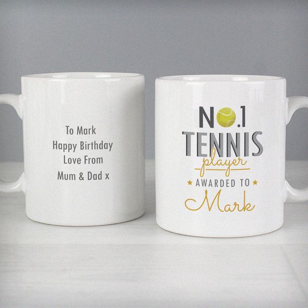 Modal Additional Images for Personalised No.1 Tennis Player Mug