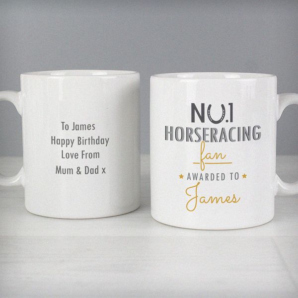 Modal Additional Images for Personalised No.1 Horseracing Fan Mug