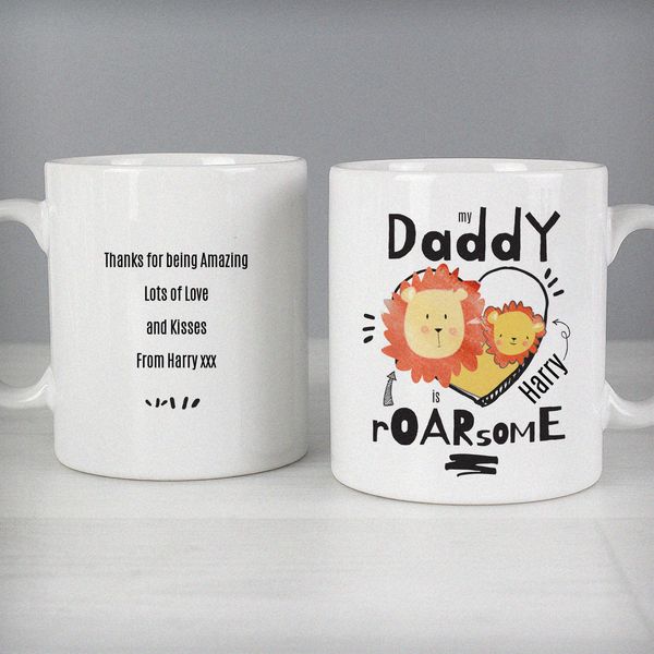 Modal Additional Images for Personalised Roarsome Fathers Day Mug