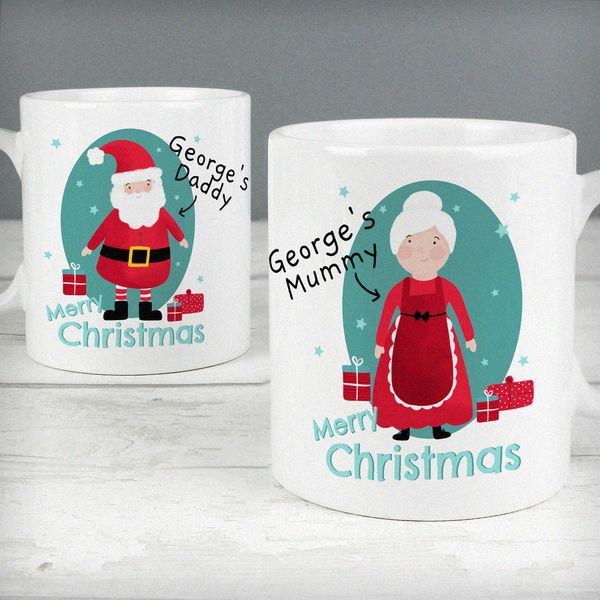 Modal Additional Images for Personalised Mr & Mrs Claus Mug Set