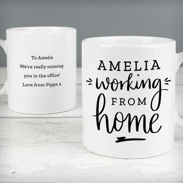 (image for) Personalised Working From Home Mug