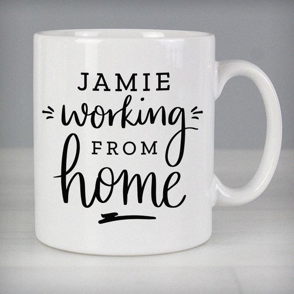 Modal Additional Images for Personalised Working From Home Mug