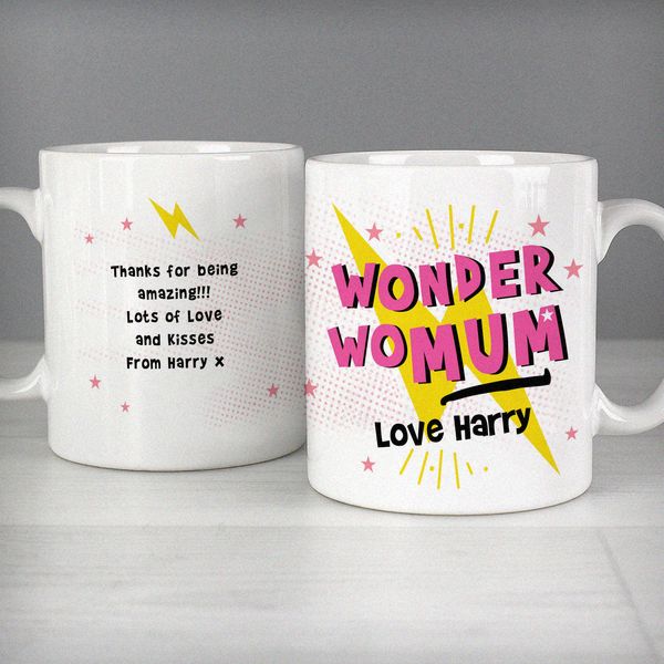 Modal Additional Images for Personalised Wonder WoMum Mug