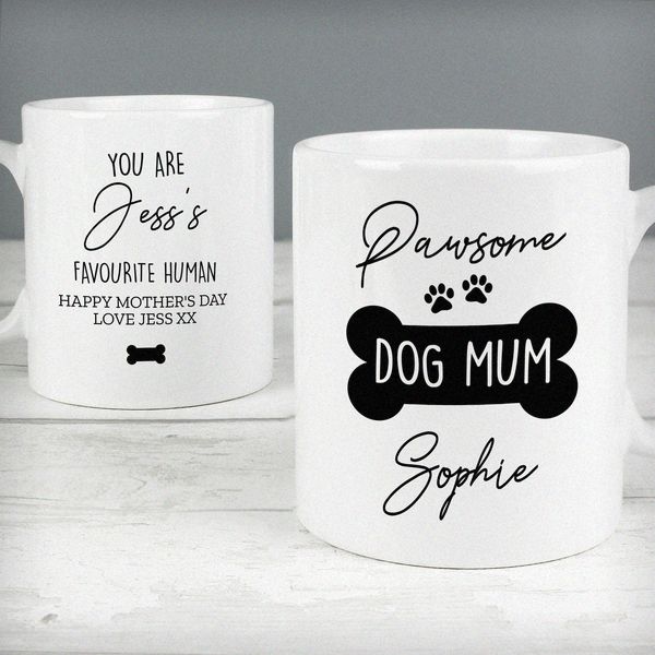 Modal Additional Images for Personalised Pawsome Dog Mum Mug