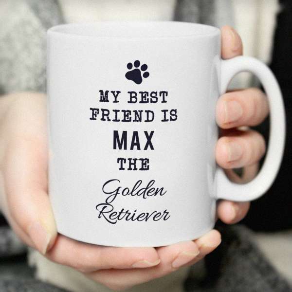 (image for) Personalised Paw Print Dog Breed Mug