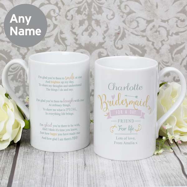 Modal Additional Images for Personalised I Am Glad... Bridesmaid Slim Mug