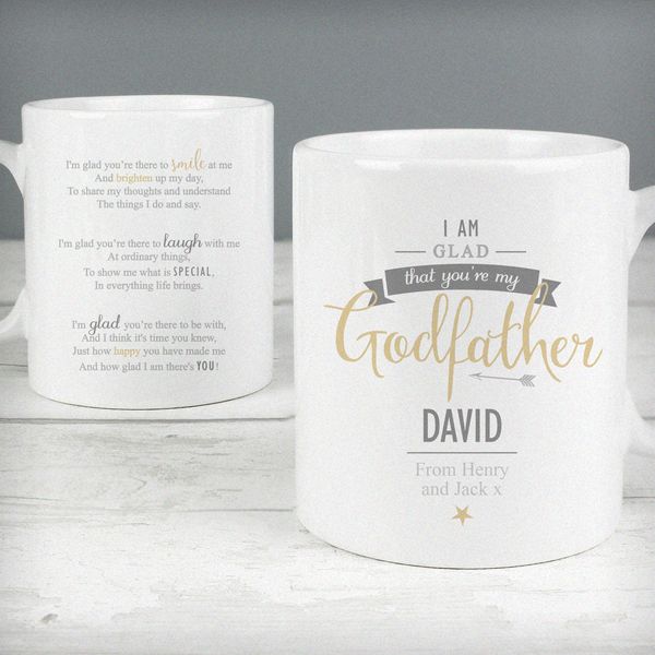 (image for) Personalised I Am Glad... Godfather Slim Mug