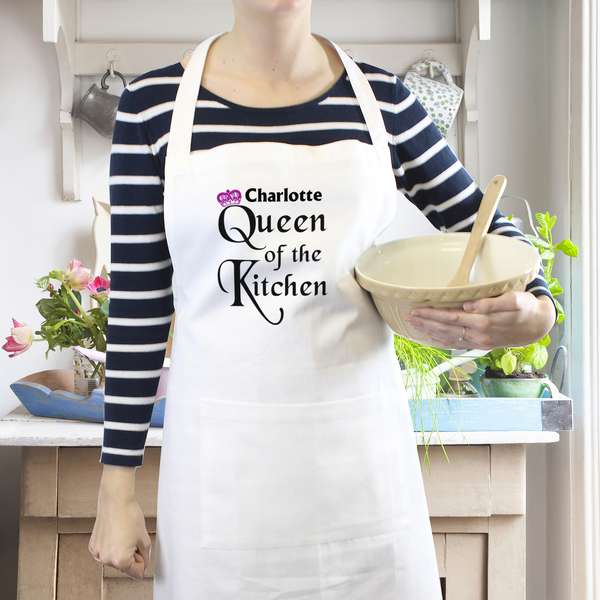 (image for) Personalised Queen of the Kitchen Apron