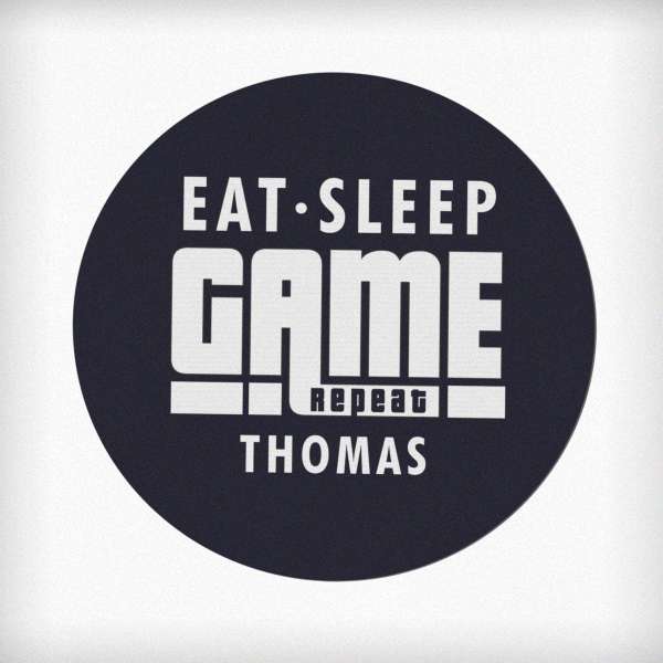 Modal Additional Images for Personalised Eat Sleep Game Repeat Mouse Mat