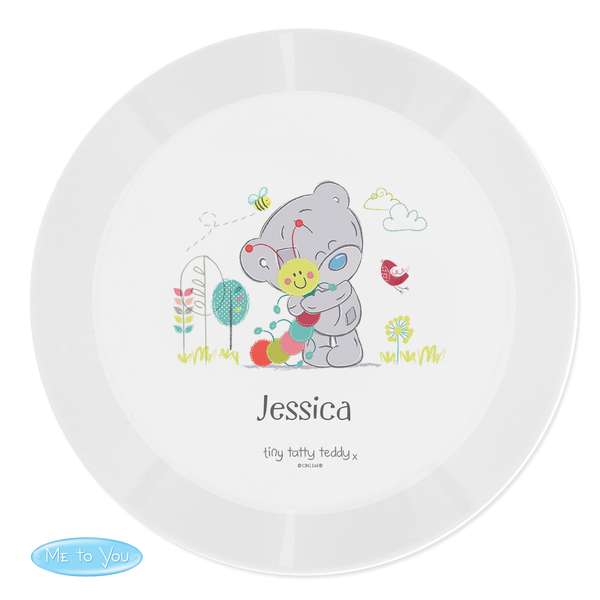 Modal Additional Images for Personalised Tiny Tatty Teddy Cuddle Bug Plastic Plate