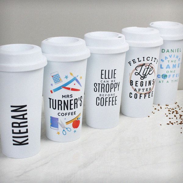 Modal Additional Images for Personalised Teachers Insulated Eco Travel Cup