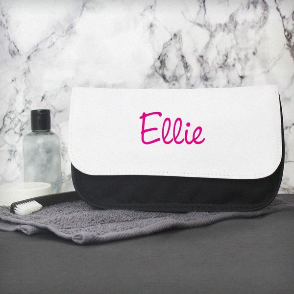 Modal Additional Images for Personalised Pink Name Island Make Up Bag