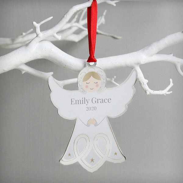 Modal Additional Images for Personalised Memorial Angel Metal Decoration