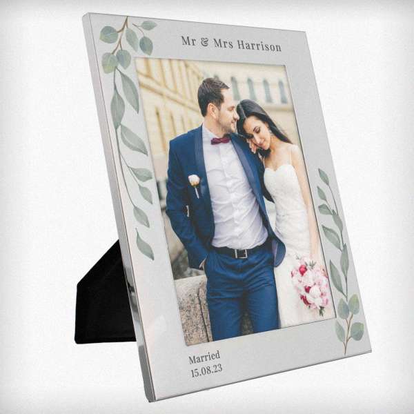 Modal Additional Images for Personalised Botanical 5x7 Photo Frame