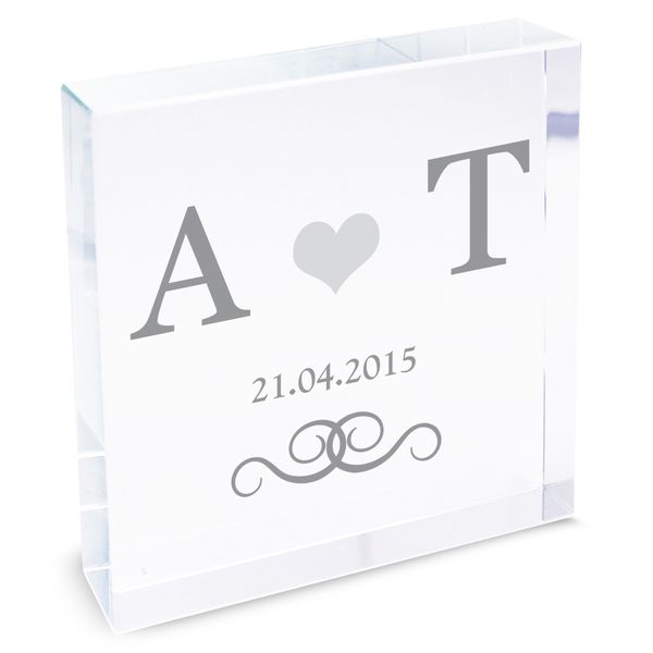 Modal Additional Images for Personalised Silver Monogram Large Crystal Token