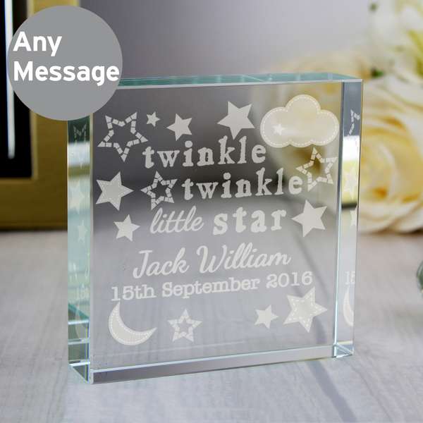 (image for) Personalised Twinkle Twinkle Large Crystal Token