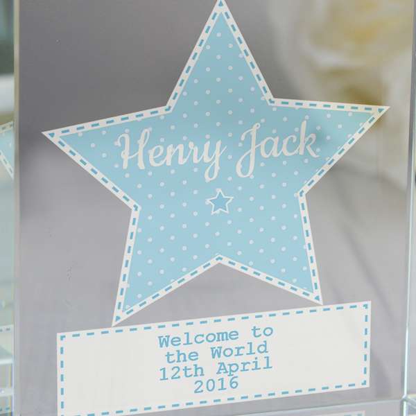 Modal Additional Images for Personalised Stitch & Dot Boys Large Crystal Token