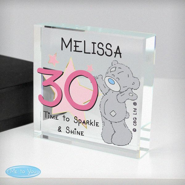 Modal Additional Images for Personalised Me To You Sparkle & Shine Birthday Large Crystal Token