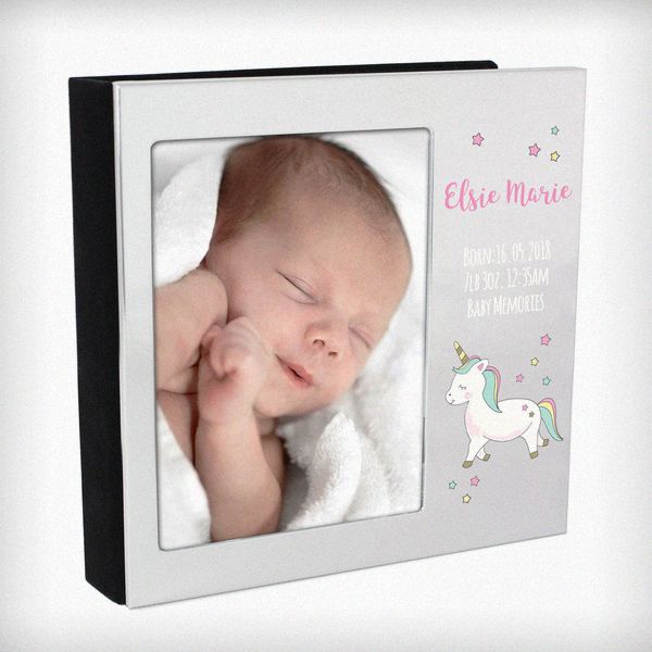 (image for) Personalised Baby Unicorn Frame Album 4x6 - Click Image to Close