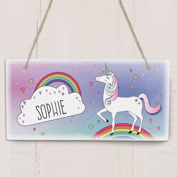 Modal Additional Images for Personalised Unicorn Wooden Sign