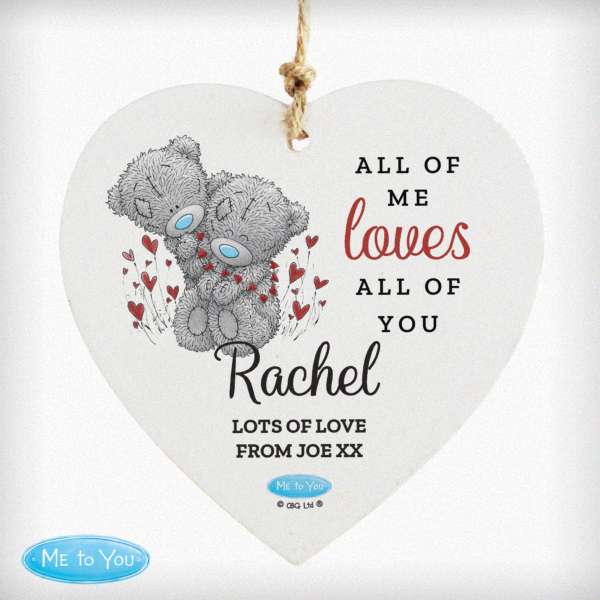 Modal Additional Images for Personalised Me to You Valentine Wooden Heart Decoration