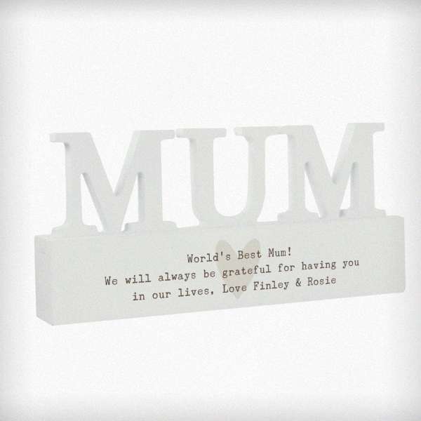 Modal Additional Images for Personalised Free Text Heart Wooden Mum Ornament