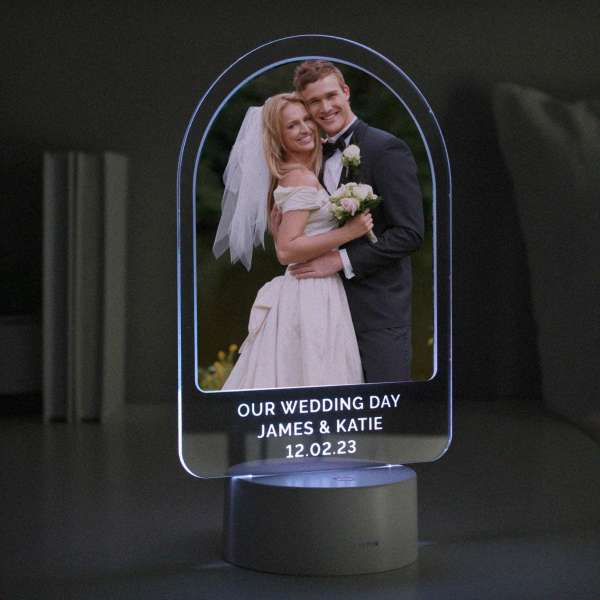 (image for) Personalised Free Text & Photo Upload LED Colour Changing Light