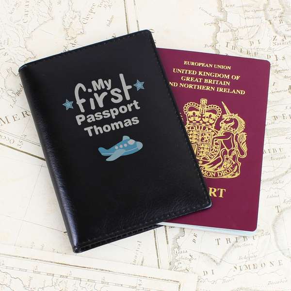 (image for) Personalised My First Black Passport Holder