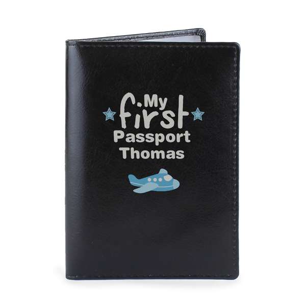 Modal Additional Images for Personalised My First Black Passport Holder