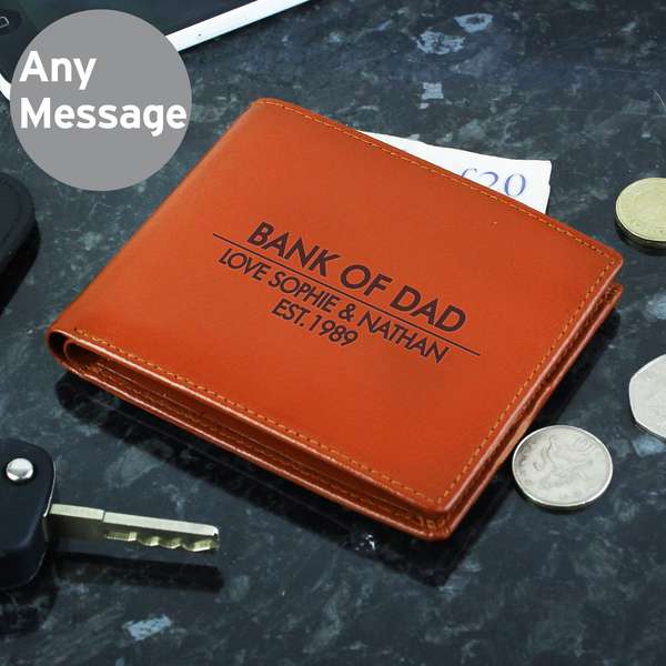 (image for) Personalised Classic Tan Leather Wallet